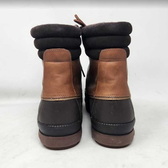 Men's 12W Sperry Cold Bay brown snow winter boots STS19551 12 Wide - Picture 6 of 9